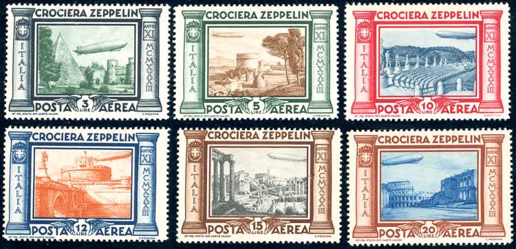 1933 - Crociera Zeppelin, serie ... 