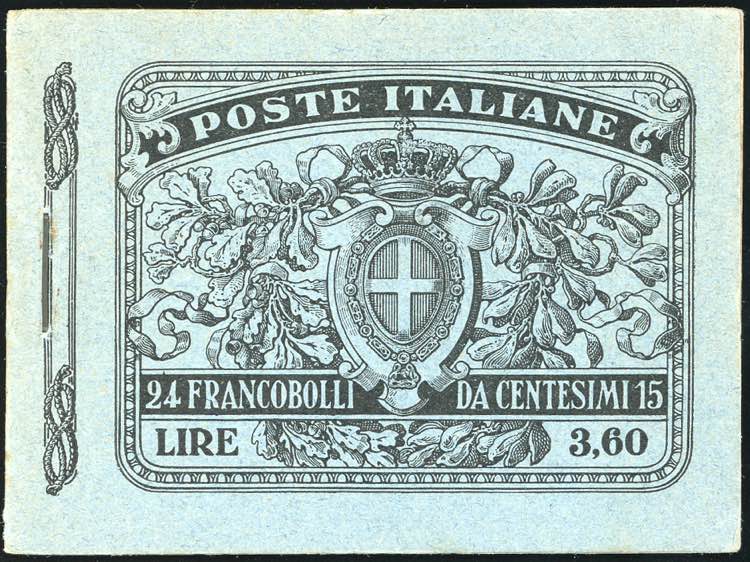 1911 - 3,60 lire azzurro, libretto ... 