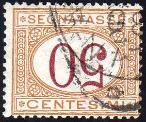 1870 - 50 cent. ocra e carminio, ... 