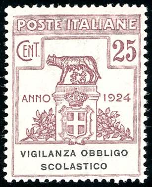 VIGLIANZA OBBLIGO SCOLASTICO 1924 ... 