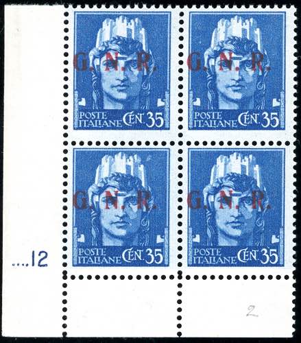 1943 - 35 cent. azzurro, ... 
