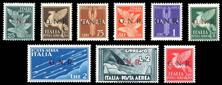 1944 - Soprastampati G.N.R. ... 