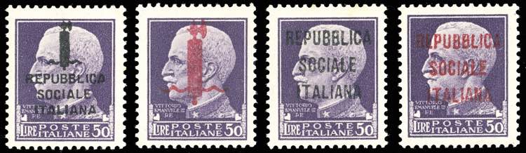 1944 - 50 lire Imperiale, quattro ... 