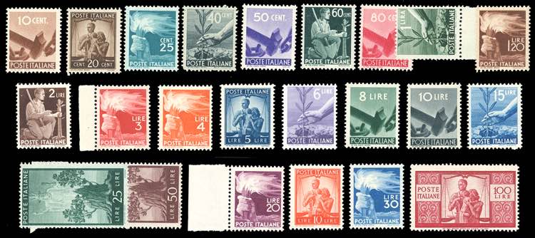 1945/48 - Democratica (543/565), ... 