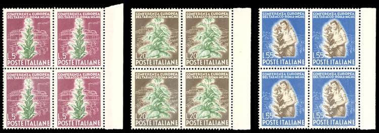 1950 - Tabacco (629/631), ottima ... 