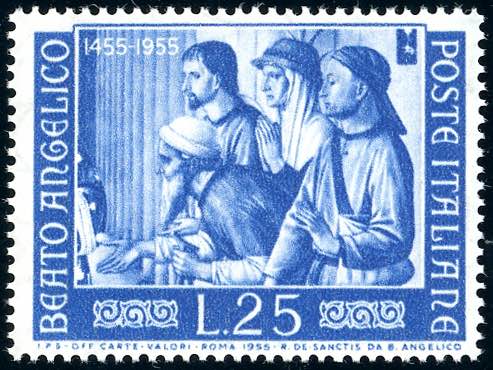 1955 - 25 lire Beato Angelico, ... 