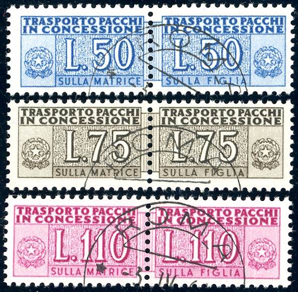 1953 - 50 lire, 75 lire e 110 ... 