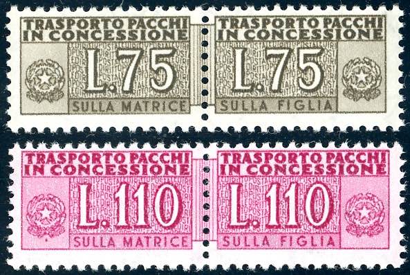 1955 - 75 lire, 110 lire, ... 