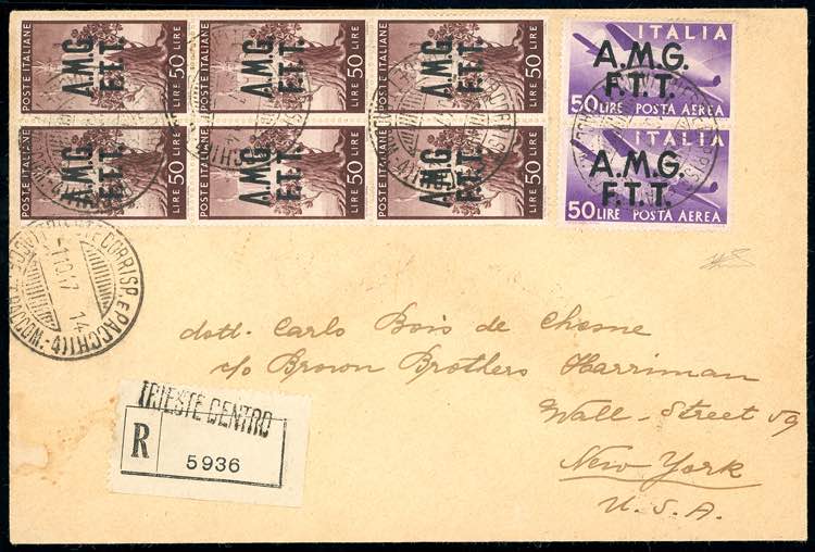 1947 - 50 lire Democratica, blocco ... 