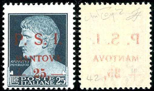 MANTOVA 1945 - 25 + 25 lire ... 