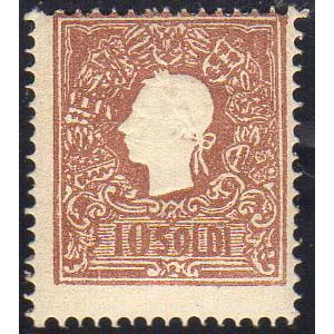 1859 - 10 soldi bruno, II tipo (31), gomma ... 