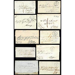 1834/1849 - Dieci lettere prefilateliche da ... 