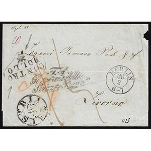 1848 - Sovracoperta di lettera da Berlino ... 