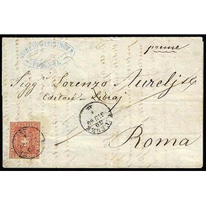 1860 - 40 cent. carminio (21), lievi ... 
