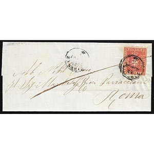 1861 - 40 cent. carminio (21), perfetto, su ... 