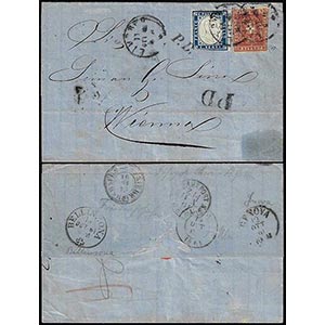 1861 - 40 cent. carminio (21), in ... 