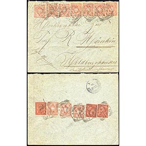 1896 - 2 cent. De La Rue, tiratura di ... 