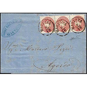 1865 - 5 soldi rosa, dent. 9 1/2 (43), ... 