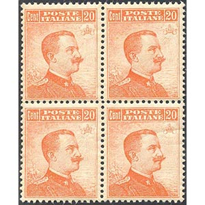 1916 - 20 cent. Michetti, senza filigrana ... 