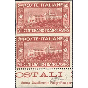 1926 - 60 cent. San Francesco, coppia ... 