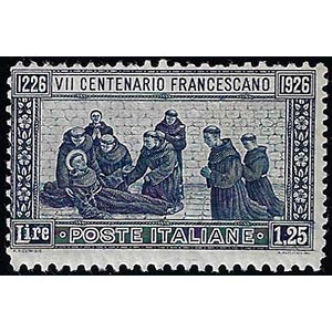 1926 - 1,25 lire S.Francesco, dent. 11 da ... 