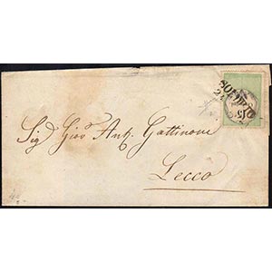 1856 - 15 cent., marca da bollo calcografica ... 