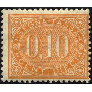 1869 - 10 cent. (2), discreta centratura per ... 
