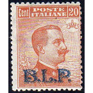 1922/23 - 20 cent., soprastampa BLP del II ... 