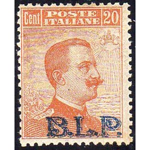 1922/23 - 20 cent., soprastampa BLP del II ... 