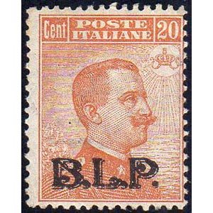 1923 - 20 cent., soprastampa BLP del III ... 