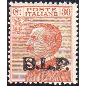 1923 - 30 cent., soprastampa BLP del III ... 