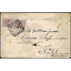1903 - 5 cent. lilla, Aquila, Marca da bollo ... 