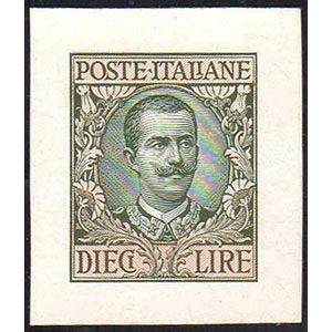 1910 - 10 lire Floreale (91), prova ... 
