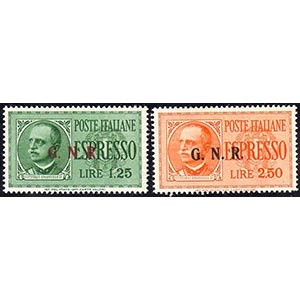 1943 - 1,25 lire e 2,50 lire soprastampa ... 