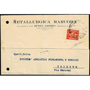 1946 - 3 lire marca da bollo, perfetta, su ... 