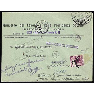 1950 - 20 lire Democratica (561), perfetto, ... 