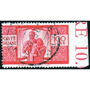 1946 - 100 lire Democratica, non dentellato ... 
