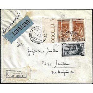 1953 - 100 lire Lavoro, dent. 13 1/4 x 14 ... 