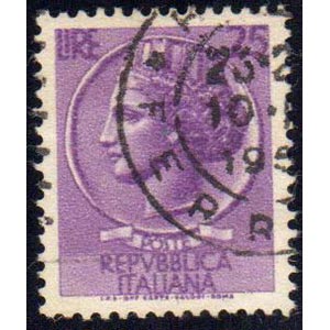 1953 - 25 lire Siracusana, senza filigrana ... 