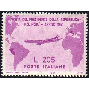 1961 - 205 lire Gronchi rosa (921), gomma ... 