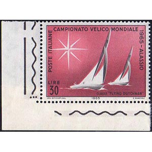 1965 - 30 lire Vela, stampa su carta ... 