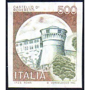 1980 - 500 lire Castelli, non dentellato ... 