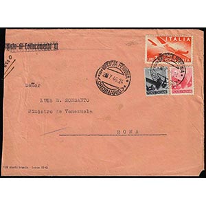 1946 - 3,20 lire Democratica posta aerea, 80 ... 