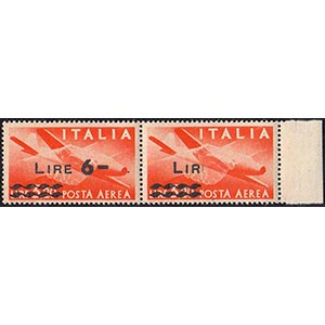 1947 - 6 lire su 3,20 lire Democratica, ... 