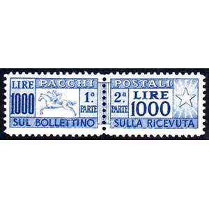 1954 - 1.000 lire Cavallino, filigrana ... 
