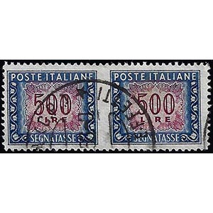 1952 - 500 lire, filigrana ruota, coppia ... 