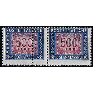 1953 - 500 lire, filigrana ruota, coppia ... 
