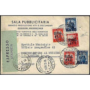 1948 - Cartolina espresso in esatta tariffa ... 