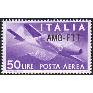 POSTA AEREA 1954 - 50 lire, nuovo tipo di ... 