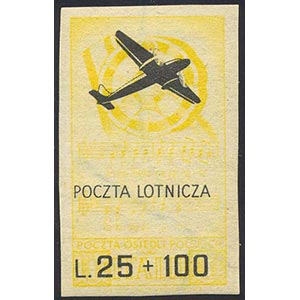 POSTA AEREA 1946 - 25+100 lire Poczta ... 